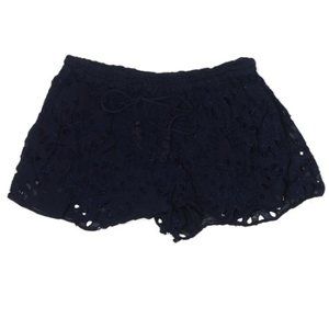 Love Sam Cotton Embroidered Eyelet Shorts - Size Large